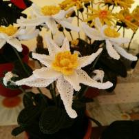 fiore bianco uncinetto